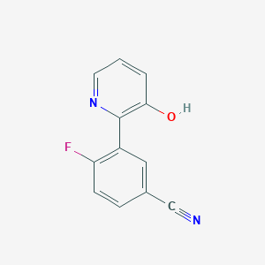 2-(5-Cyano-2-fluorophenyl)-3-hydroxypyridine, 95%
