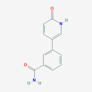 molecular formula C12H10N2O2 B6366661 5-(3-Aminocarbonylphenyl)-2-hydroxypyridine, 95% CAS No. 1111115-45-7
