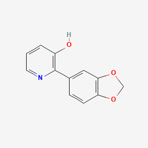 3-Hydroxy-2-(3,4-methylenedioxyphenyl)pyridine, 95%