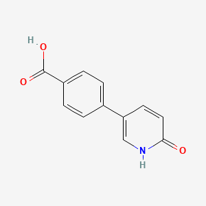 molecular formula C12H9NO3 B6366712 5-(4-Carboxyphenyl)-2-hydroxypyridine, 95% CAS No. 340040-87-1