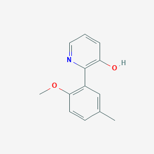 3-Hydroxy-2-(2-methoxy-5-methylphenyl)pyridine, 95%