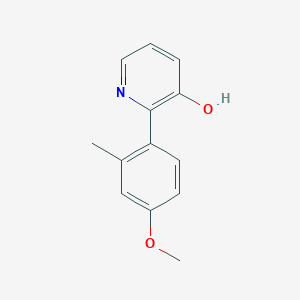 3-Hydroxy-2-(4-methoxy-2-methylphenyl)pyridine, 95%