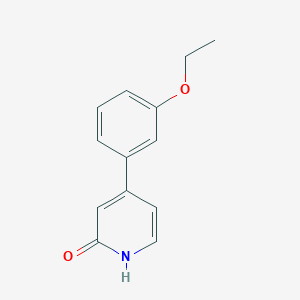molecular formula C13H13NO2 B6366791 4-(3-Ethoxyphenyl)-2-hydroxypyridine, 95% CAS No. 1261971-93-0