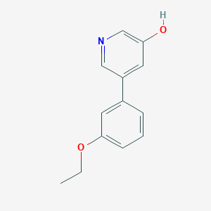 molecular formula C13H13NO2 B6366807 5-(3-ETHOXYPHENYL)-3-HYDROXYPYRIDINE CAS No. 1261937-79-4