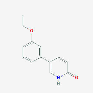 molecular formula C13H13NO2 B6366835 5-(3-Ethoxyphenyl)-2-hydroxypyridine, 95% CAS No. 1111102-97-6