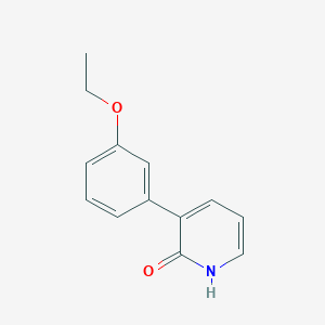 molecular formula C13H13NO2 B6366864 3-(3-Ethoxyphenyl)-2-hydroxypyridine, 95% CAS No. 1261937-76-1
