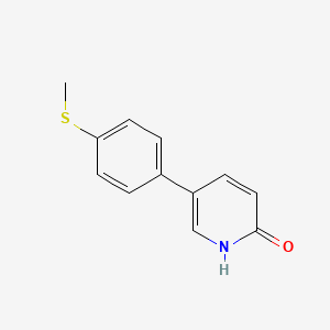 molecular formula C12H11NOS B6366908 2-Hydroxy-5-(4-methylthiophenyl)pyridine, 95% CAS No. 1111103-03-7