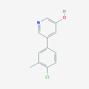 5-(4-Chloro-3-methylphenyl)-3-hydroxypyridine, 95%