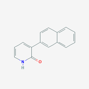 molecular formula C15H11NO B6367240 2-Hydroxy-3-(naphthalen-2-yl)pyridine, 95% CAS No. 426823-56-5