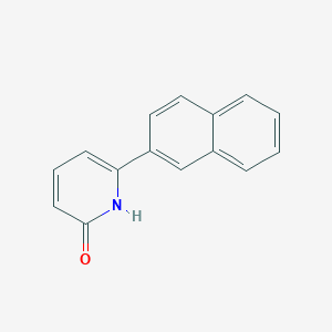 molecular formula C15H11NO B6367286 2-Hydroxy-6-(naphthalen-2-yl)pyridine, 95% CAS No. 139082-43-2