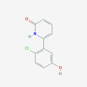 6-(2-Chloro-5-hydroxyphenyl)-2-hydroxypyridine, 95%