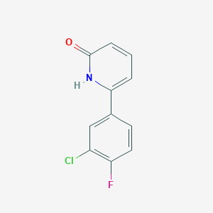 6-(3-Chloro-4-fluorophenyl)-2-hydroxypyridine, 95%
