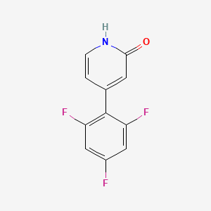 2-Hydroxy-4-(2,4,6-trifluorophenyl)pyridine, 95%