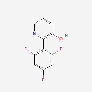 molecular formula C11H6F3NO B6367393 3-Hydroxy-2-(2,4,6-trifluorophenyl)pyridine, 95% CAS No. 1261938-66-2