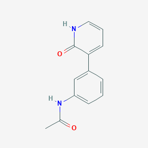 molecular formula C13H12N2O2 B6367404 3-(3-Acetylaminophenyl)-2-hydroxypyridine, 95% CAS No. 1261972-40-0