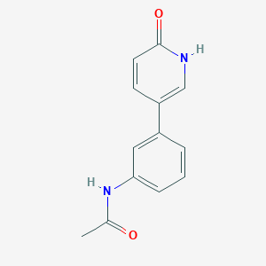 molecular formula C13H12N2O2 B6367419 5-(3-Acetylaminophenyl)-2-hydroxypyridine, 95% CAS No. 1111116-26-7