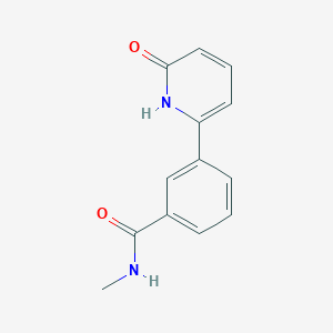 molecular formula C13H12N2O2 B6367439 2-Hydroxy-6-[3-(N-methylaminocarbonyl)phenyl]pyridine, 95% CAS No. 1261908-75-1