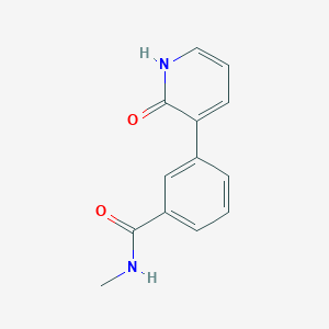 molecular formula C13H12N2O2 B6367446 2-Hydroxy-3-[3-(N-methylaminocarbonyl)phenyl]pyridine, 95% CAS No. 1261973-70-9