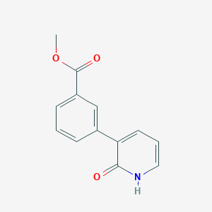 molecular formula C13H11NO3 B6367494 2-Hydroxy-3-(3-methoxycarbonylphenyl)pyridine, 95% CAS No. 1261972-45-5