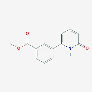 molecular formula C13H11NO3 B6367500 2-Hydroxy-6-(3-methoxycarbonylphenyl)pyridine, 95% CAS No. 1111105-60-2