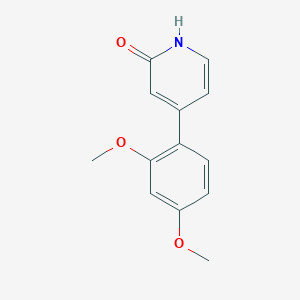 molecular formula C13H13NO3 B6367581 4-(2,4-Dimethoxyphenyl)-2-hydroxypyridine CAS No. 1261938-80-0