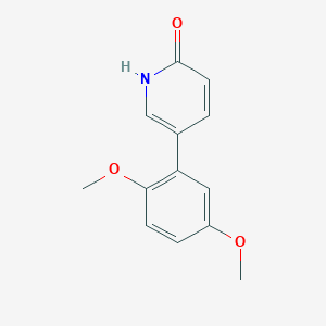 B6367596 5-(2,5-Dimethoxyphenyl)-2-hydroxypyridine, 95% CAS No. 1111106-03-6