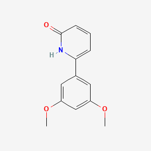 molecular formula C13H13NO3 B6367660 6-(3,5-Dimethoxyphenyl)-2-hydroxypyridine, 95% CAS No. 1111111-23-9