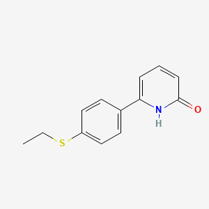 molecular formula C13H13NOS B6367672 6-(4-Ethylthiophenyl)-2-hydroxypyridine, 95% CAS No. 1261915-59-6