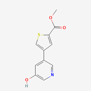 3-Hydroxy-5-[5-(methoxycarbonyl)thiophen-3-yl]pyridine, 95%