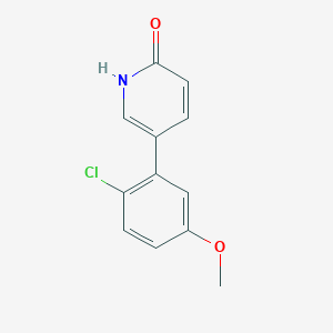 5-(2-Chloro-5-methoxyphenyl)-2-hydroxypyridine, 95%