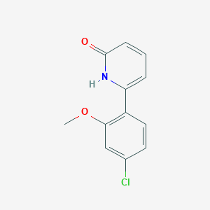 6-(4-Chloro-2-methoxyphenyl)-2-hydroxypyridine, 95%