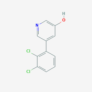 molecular formula C11H7Cl2NO B6367921 5-(2,3-Dichlorophenyl)-3-hydroxypyridine, 95% CAS No. 1261939-40-5