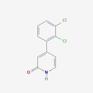 molecular formula C11H7Cl2NO B6367936 4-(2,3-Dichlorophenyl)-2-hydroxypyridine, 95% CAS No. 1261909-07-2