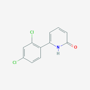 molecular formula C11H7Cl2NO B6367979 6-(2,4-Dichlorophenyl)-2-hydroxypyridine, 95% CAS No. 180606-05-7