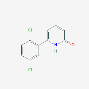 molecular formula C11H7Cl2NO B6368000 6-(2,5-Dichlorophenyl)-2-hydroxypyridine, 95% CAS No. 1111110-59-8