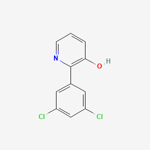 molecular formula C11H7Cl2NO B6368007 2-(3,5-Dichlorophenyl)-3-hydroxypyridine, 95% CAS No. 1261958-11-5