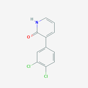 molecular formula C11H7Cl2NO B6368027 3-(3,4-Dichlorophenyl)-2-hydroxypyridine, 95% CAS No. 426823-51-0