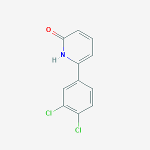 molecular formula C11H7Cl2NO B6368036 6-(3,4-Dichlorophenyl)-2-hydroxypyridine, 95% CAS No. 1111110-85-0