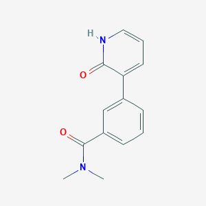 molecular formula C14H14N2O2 B6368048 3-[3-(N,N-Dimethylaminocarbonyl)phenyl]-2-hydroxypyridine, 95% CAS No. 1261916-18-0