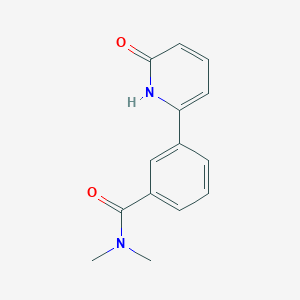 molecular formula C14H14N2O2 B6368060 6-[3-(N,N-Dimethylaminocarbonyl)phenyl]-2-hydroxypyridine, 95% CAS No. 1111114-22-7