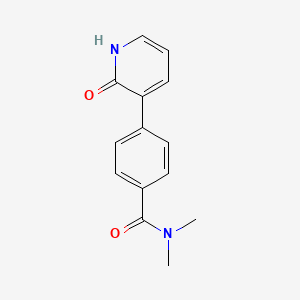 B6368071 3-[4-(N,N-Dimethylaminocarbonyl)phenyl]-2-hydroxypyridine, 95% CAS No. 1261939-60-9
