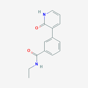 molecular formula C14H14N2O2 B6368114 3-[3-(N-Ethylaminocarbonyl)phenyl]-2-hydroxypyridine, 95% CAS No. 1261939-64-3