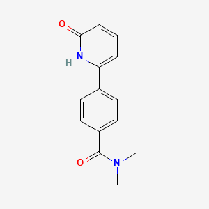 molecular formula C14H14N2O2 B6368116 6-[4-(N,N-Dimethylaminocarbonyl)phenyl]-2-hydroxypyridine, 95% CAS No. 1111114-37-4