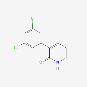 molecular formula C11H7Cl2NO B6368126 3-(3,5-Dichlorophenyl)-2-hydroxypyridine, 95% CAS No. 1261916-12-4