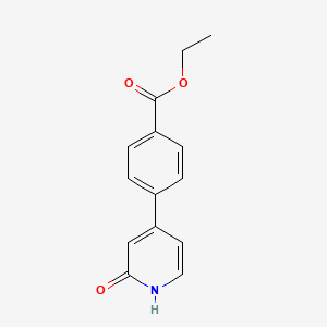 4-(4-Ethoxycarbonylphenyl)-2-hydroxypyridine, 95%