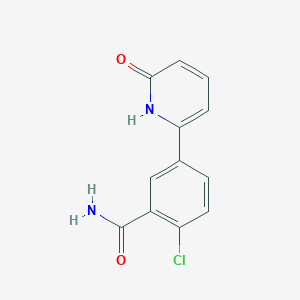 molecular formula C12H9ClN2O2 B6368301 6-(3-Carbamoyl-4-chlorophenyl)-2-hydroxypyridine, 95% CAS No. 1261916-39-5