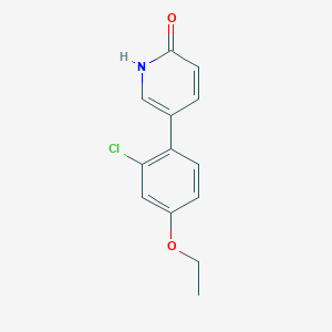 molecular formula C13H12ClNO2 B6368368 5-(2-Chloro-4-ethoxyphenyl)-2-hydroxypyridine, 95% CAS No. 1111115-36-6