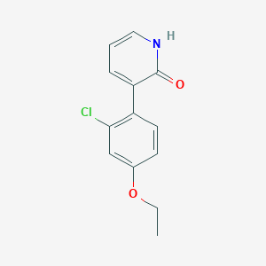 molecular formula C13H12ClNO2 B6368387 3-(2-Chloro-4-ethoxyphenyl)-2-hydroxypyridine, 95% CAS No. 1261939-86-9