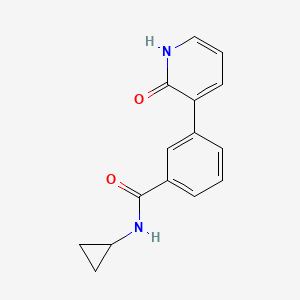 molecular formula C15H14N2O2 B6368426 3-[3-(Cyclopropylaminocarbonyl)phenyl]-2-hydroxypyridine, 95% CAS No. 1261982-25-5