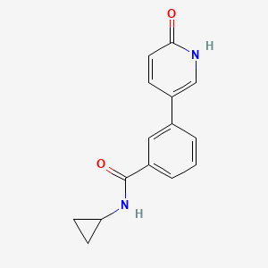molecular formula C15H14N2O2 B6368435 5-[3-(Cyclopropylaminocarbonyl)phenyl]-2-hydroxypyridine, 95% CAS No. 1261896-23-4